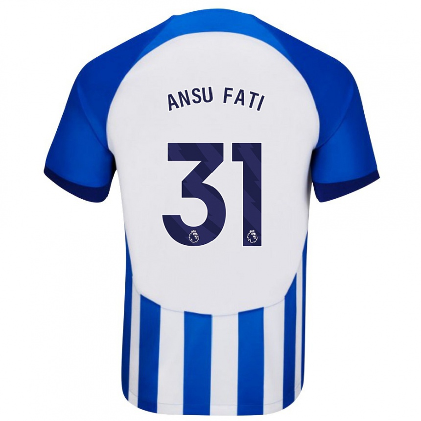 Enfant Football Maillot Ansu Fati #31 Bleu Tenues Domicile 2023/24 Canada