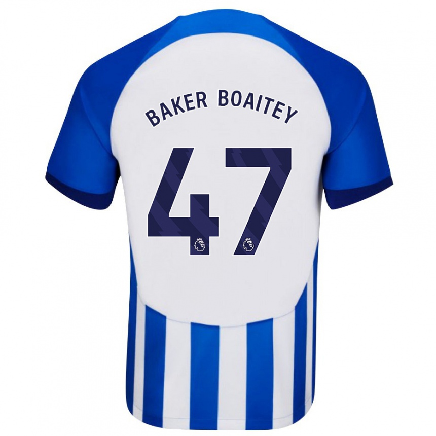 Kids Football Benicio Baker-Boaitey #47 Blue Home Jersey 2023/24 T-Shirt Canada