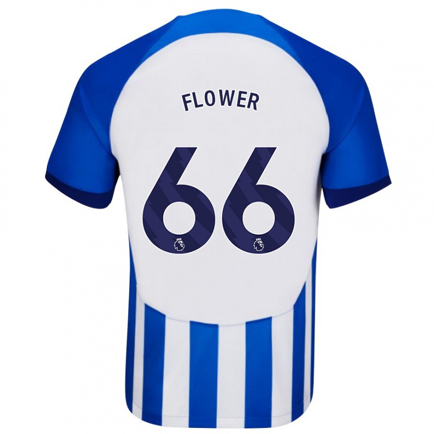 Kids Football Louis Flower #66 Blue Home Jersey 2023/24 T-Shirt Canada