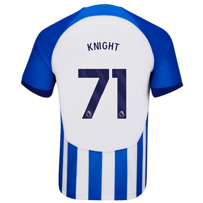 Kids Football Joe Knight #71 Blue Home Jersey 2023/24 T-Shirt Canada