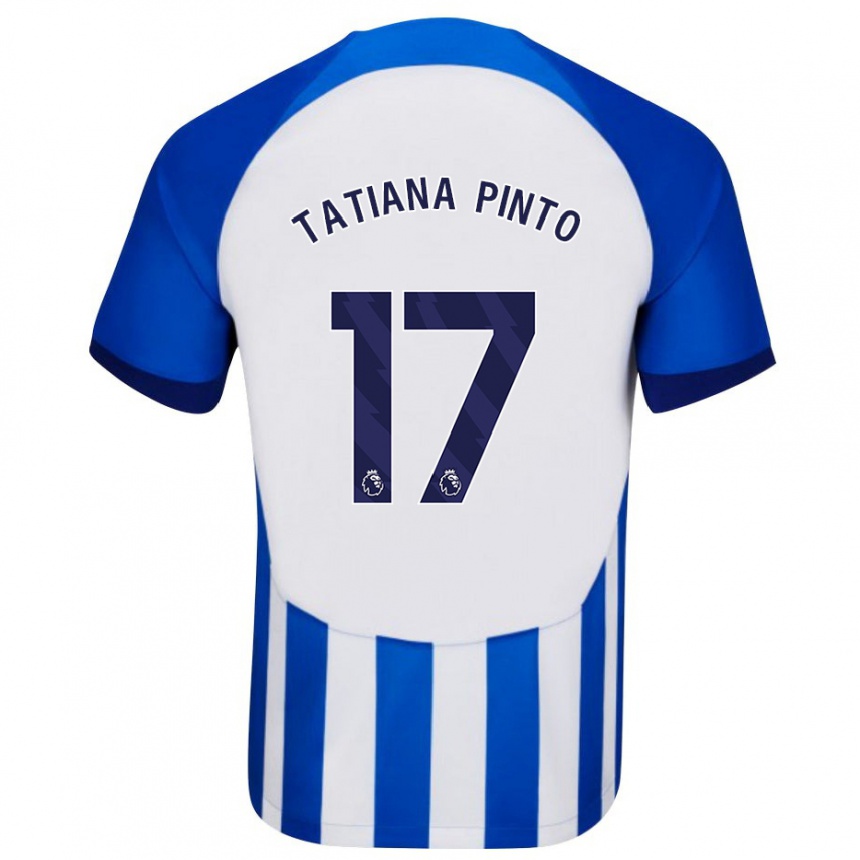 Enfant Football Maillot Tatiana Vanessa Ferreira Pinto #17 Bleu Tenues Domicile 2023/24 Canada