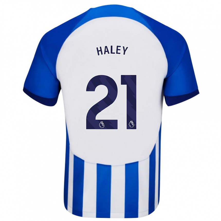 Kids Football Madison Haley #21 Blue Home Jersey 2023/24 T-Shirt Canada