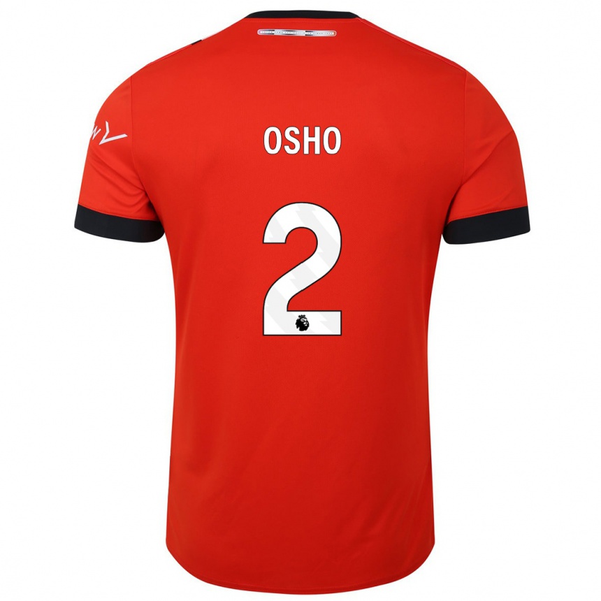 Enfant Football Maillot Gabriel Osho #2 Rouge Tenues Domicile 2023/24 Canada