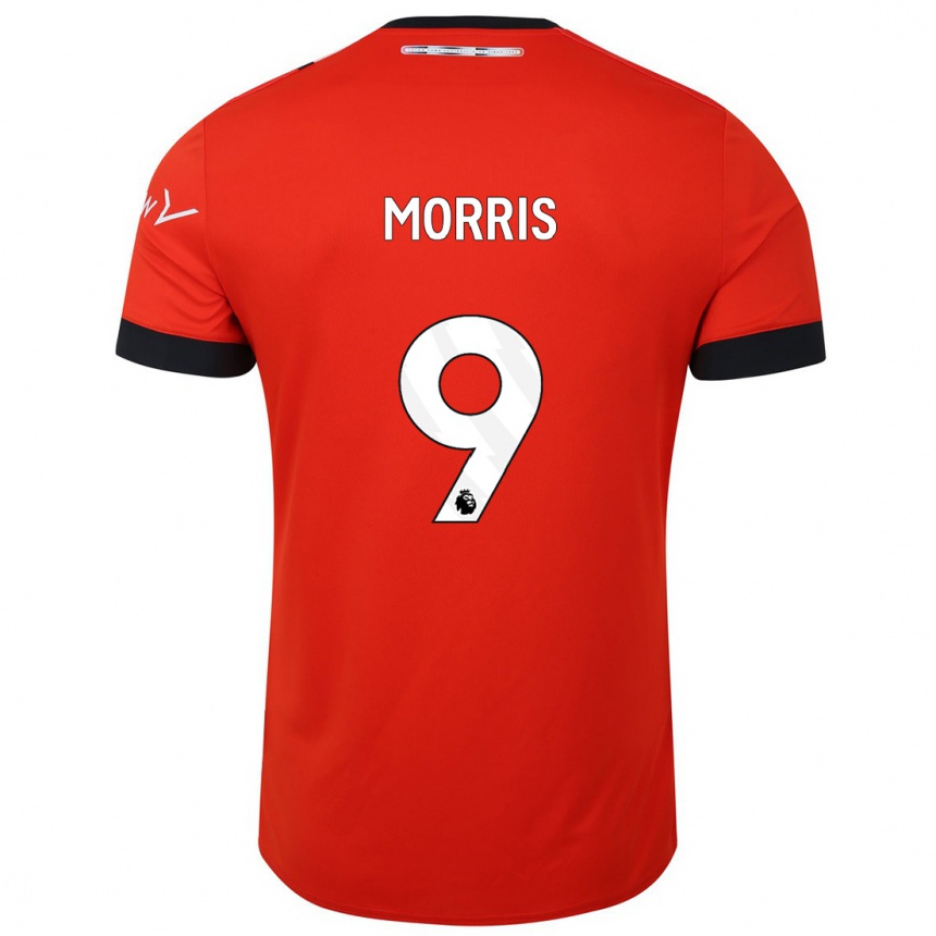 Kids Football Carlton Morris #9 Red Home Jersey 2023/24 T-Shirt Canada