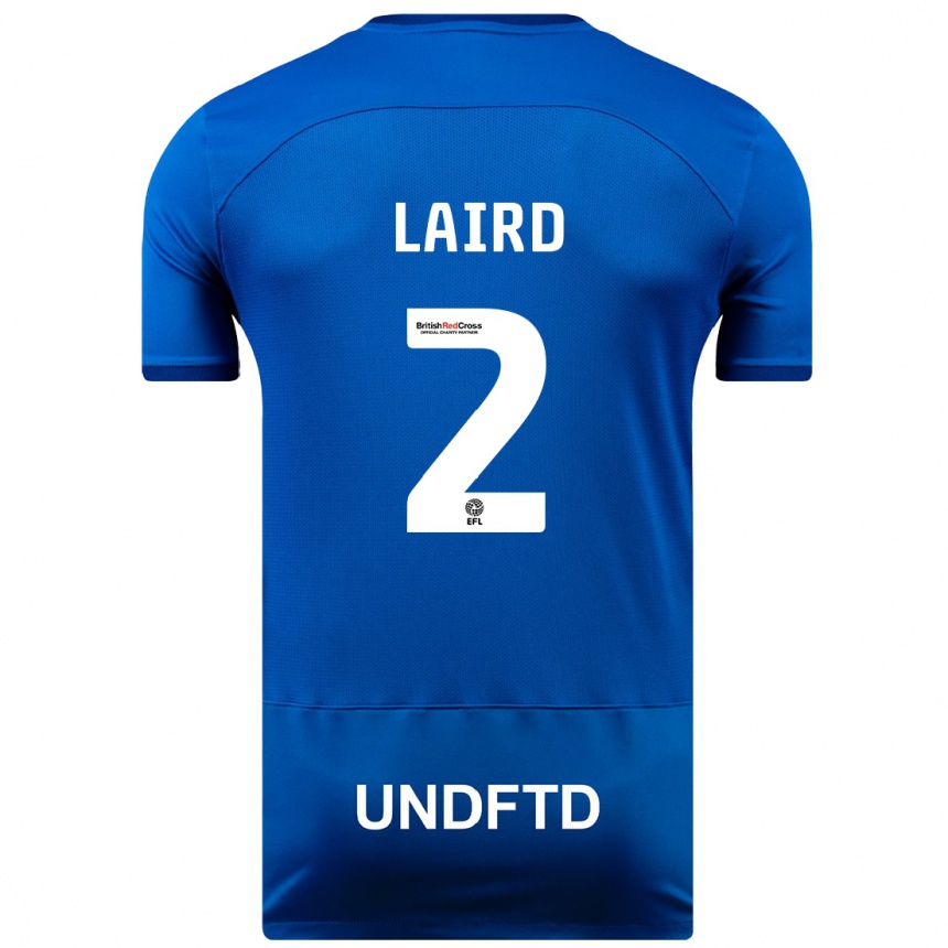 Kids Football Ethan Laird #2 Blue Home Jersey 2023/24 T-Shirt Canada