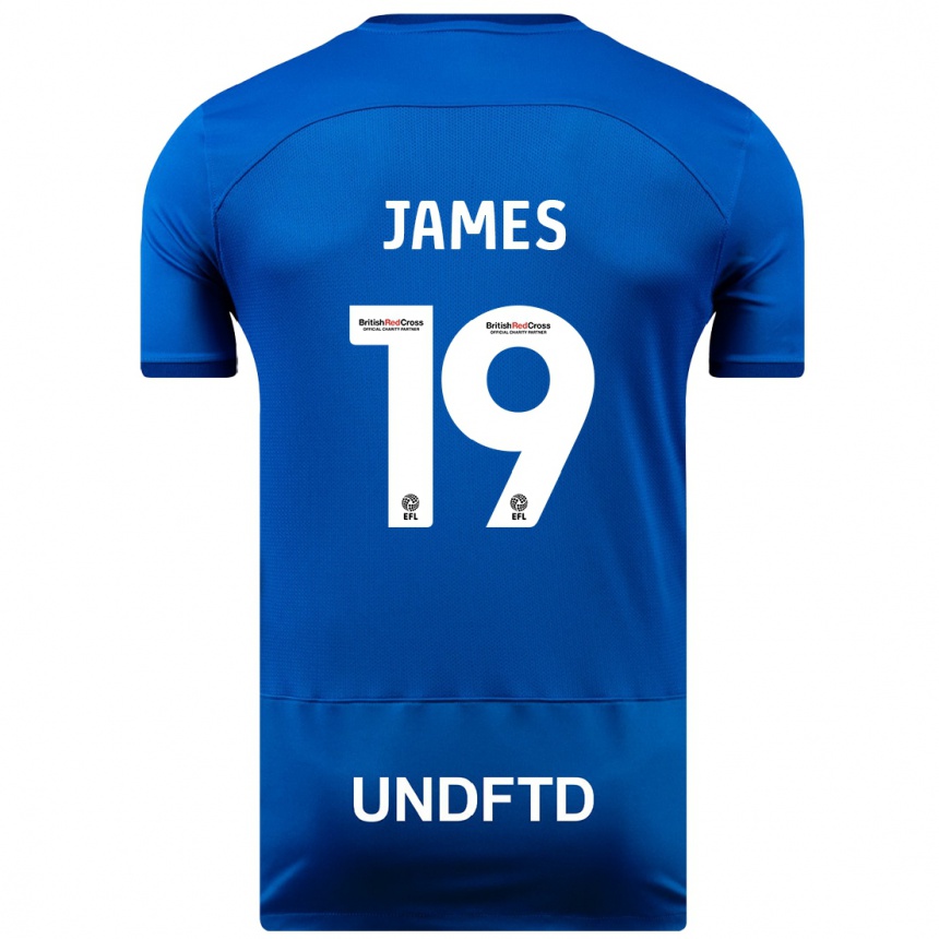 Enfant Football Maillot Jordan James #19 Bleu Tenues Domicile 2023/24 Canada