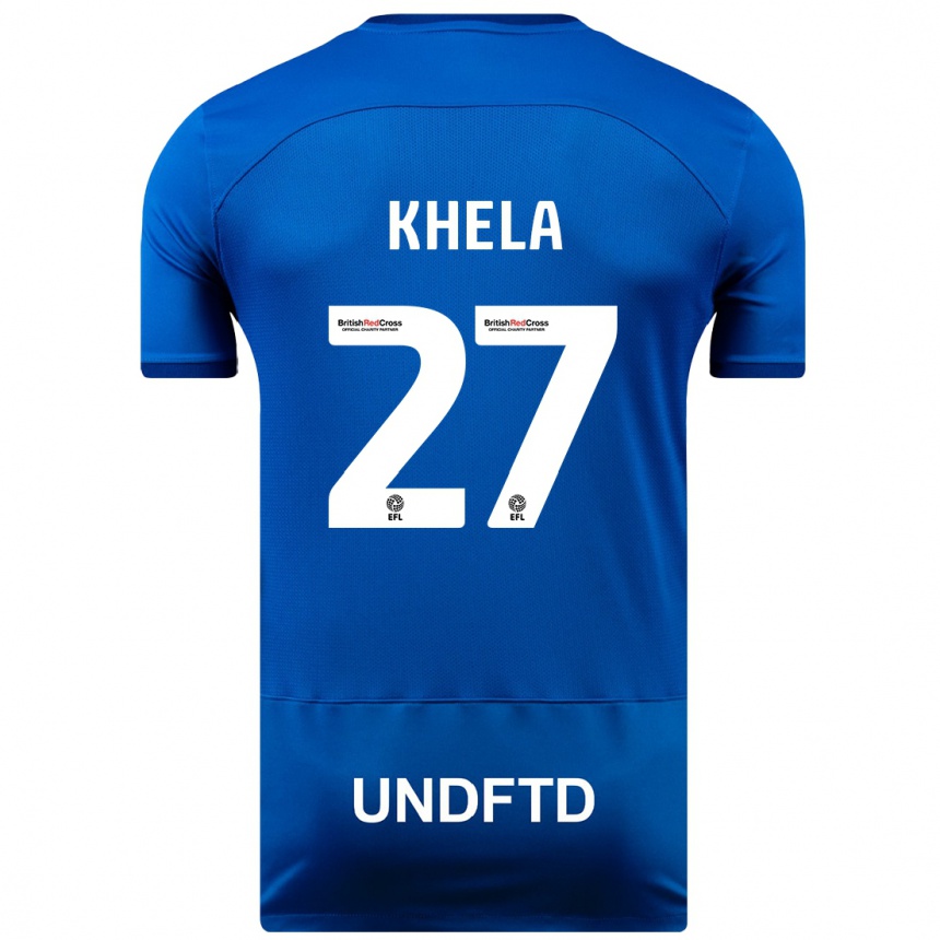 Enfant Football Maillot Brandon Khela #27 Bleu Tenues Domicile 2023/24 Canada