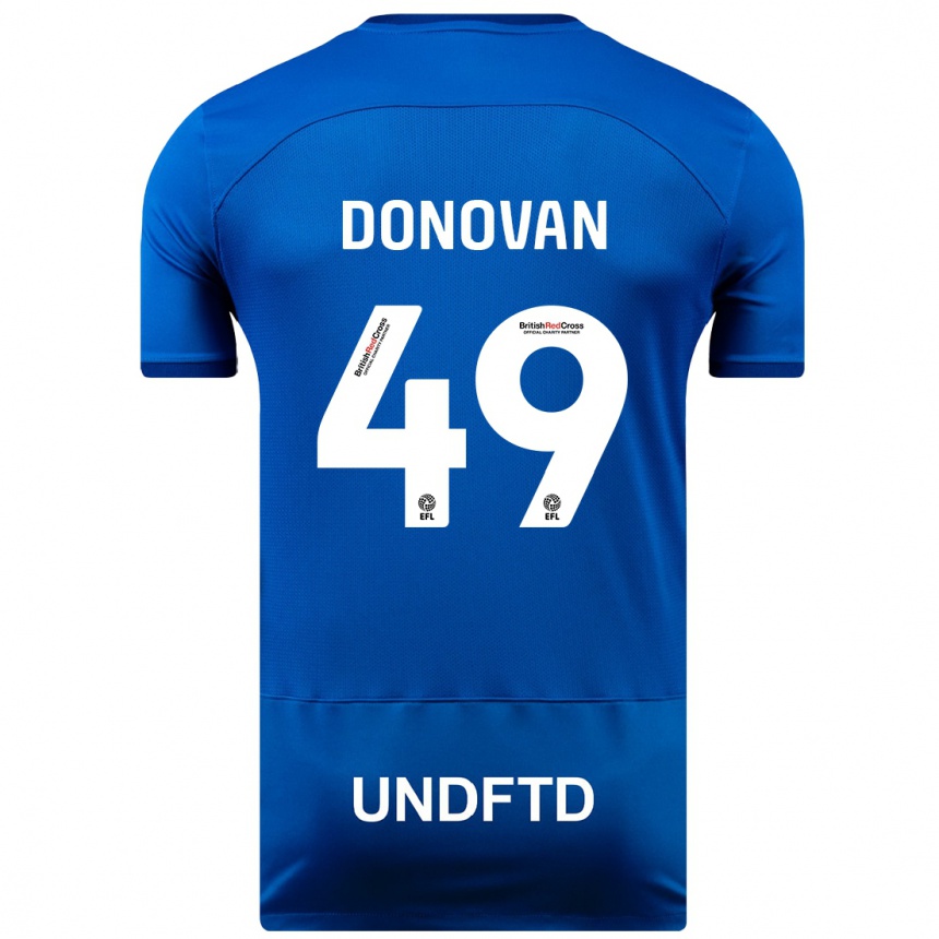 Enfant Football Maillot Romelle Donovan #49 Bleu Tenues Domicile 2023/24 Canada