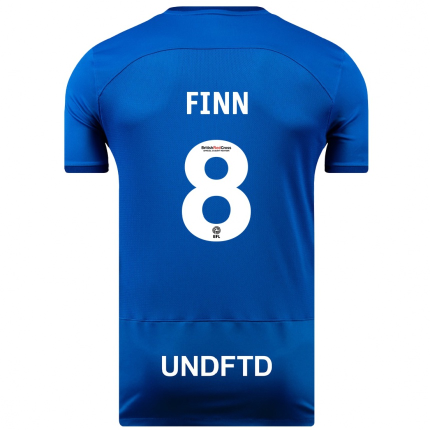 Kids Football Jamie Finn #8 Blue Home Jersey 2023/24 T-Shirt Canada