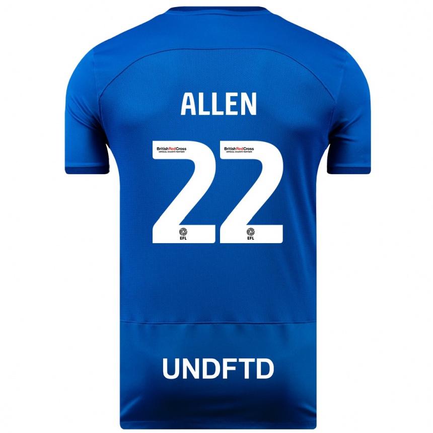 Enfant Football Maillot Remi Allen #22 Bleu Tenues Domicile 2023/24 Canada