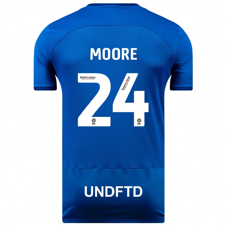 Enfant Football Maillot Jade Ellis Moore #24 Bleu Tenues Domicile 2023/24 Canada