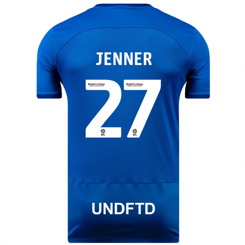 Kids Football Abbi Jenner #27 Blue Home Jersey 2023/24 T-Shirt Canada