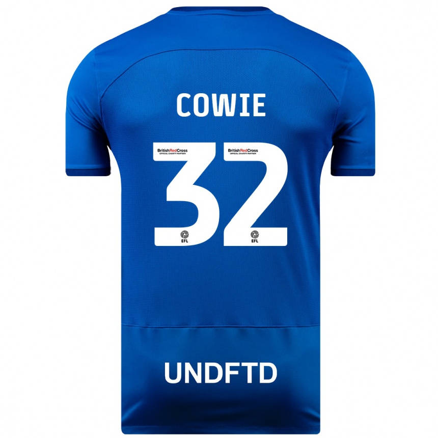 Kids Football Abbie Cowie #32 Blue Home Jersey 2023/24 T-Shirt Canada