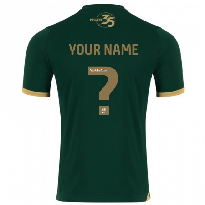 Kids Football Your Name #0 Green Home Jersey 2023/24 T-Shirt Canada