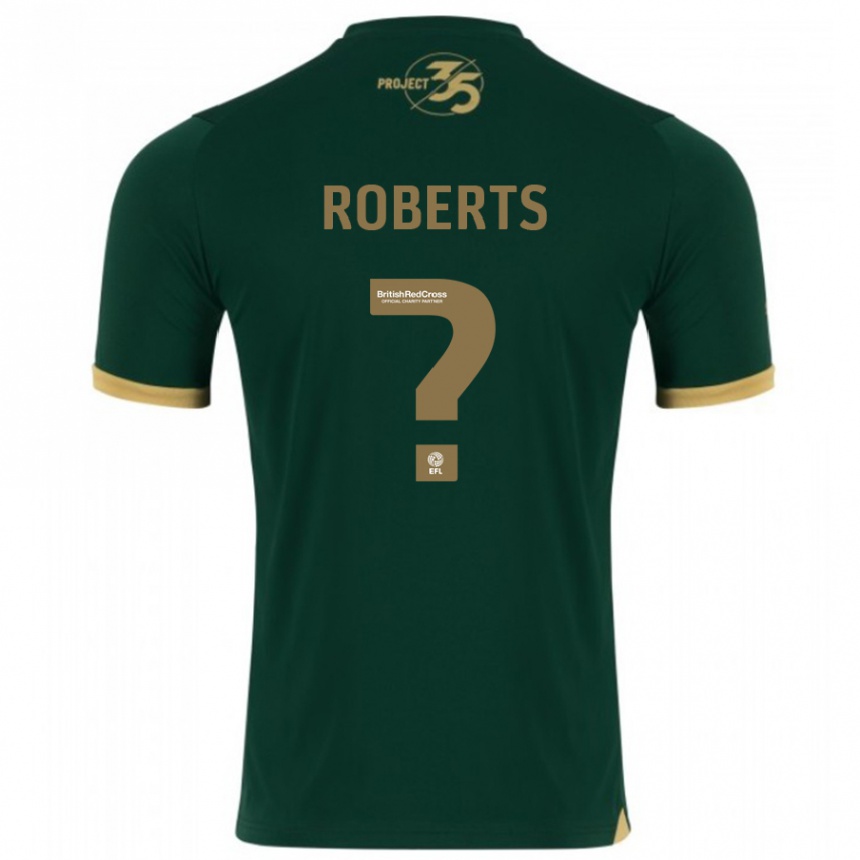 Kids Football Caleb Roberts #0 Green Home Jersey 2023/24 T-Shirt Canada