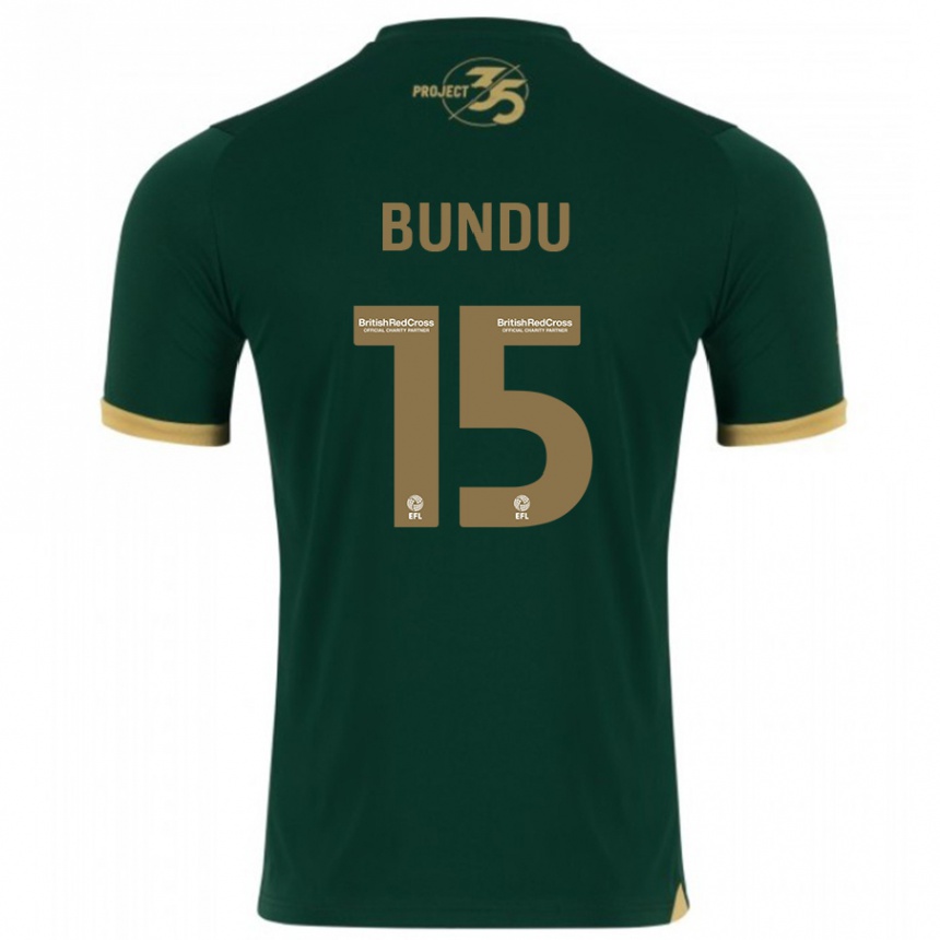 Enfant Football Maillot Mustapha Bundu #15 Vert Tenues Domicile 2023/24 Canada