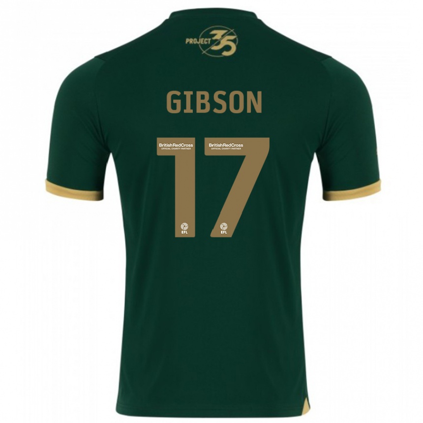 Kids Football Lewis Gibson #17 Green Home Jersey 2023/24 T-Shirt Canada