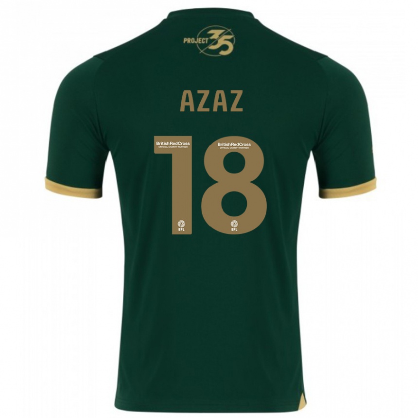 Kids Football Finn Azaz #18 Green Home Jersey 2023/24 T-Shirt Canada