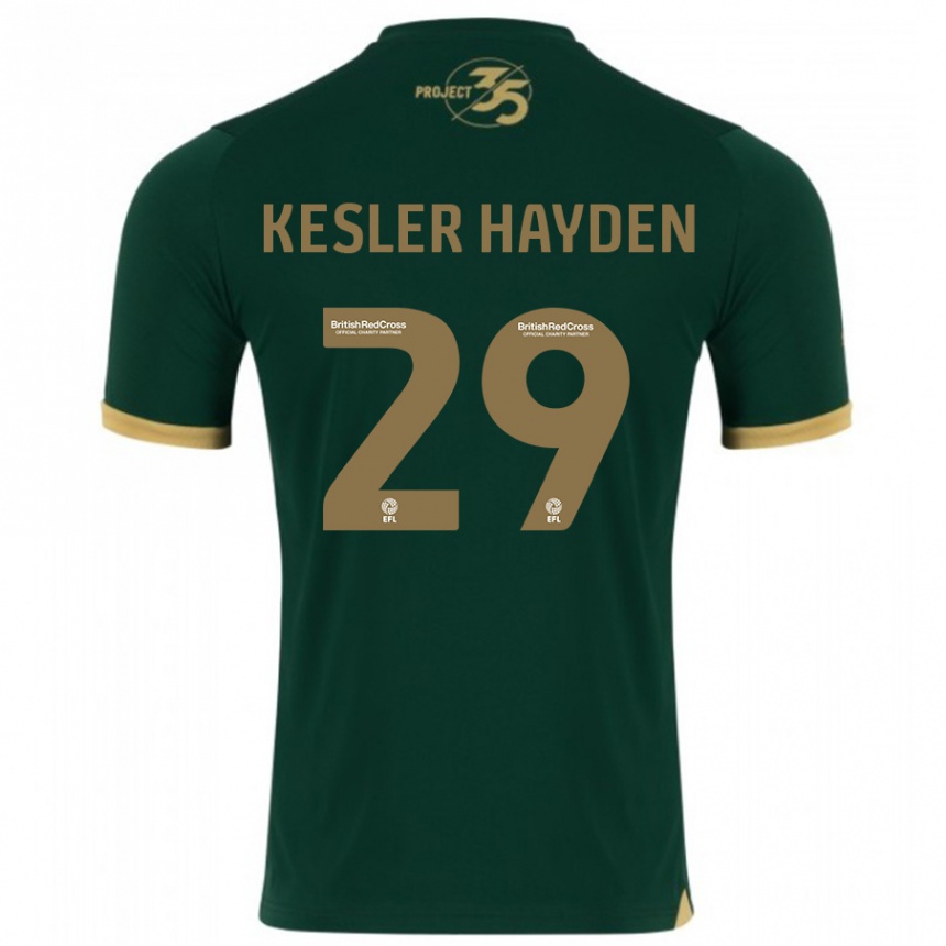 Kids Football Kaine Kesler-Hayden #29 Green Home Jersey 2023/24 T-Shirt Canada