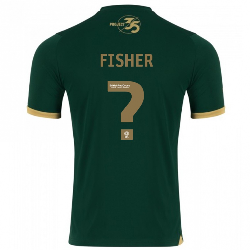 Kids Football Cole Fisher #0 Green Home Jersey 2023/24 T-Shirt Canada