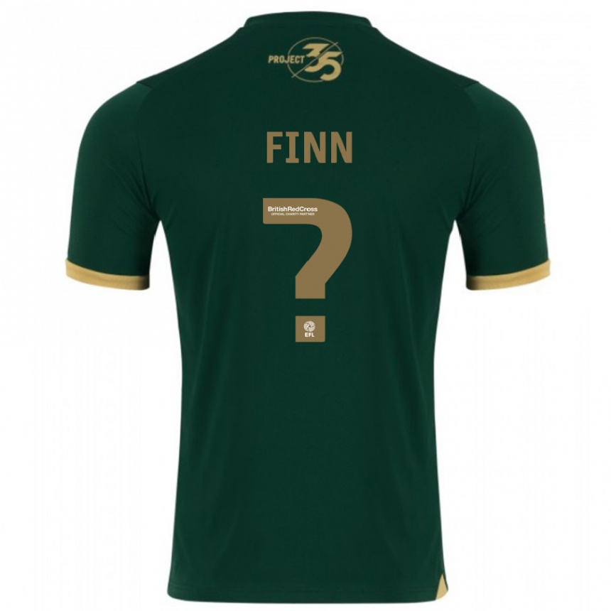 Kids Football Tegan Finn #0 Green Home Jersey 2023/24 T-Shirt Canada