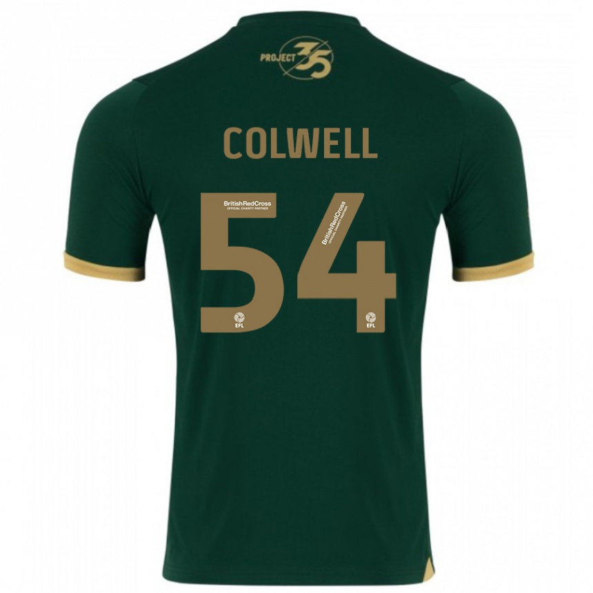 Kids Football Lewis Colwell #54 Green Home Jersey 2023/24 T-Shirt Canada