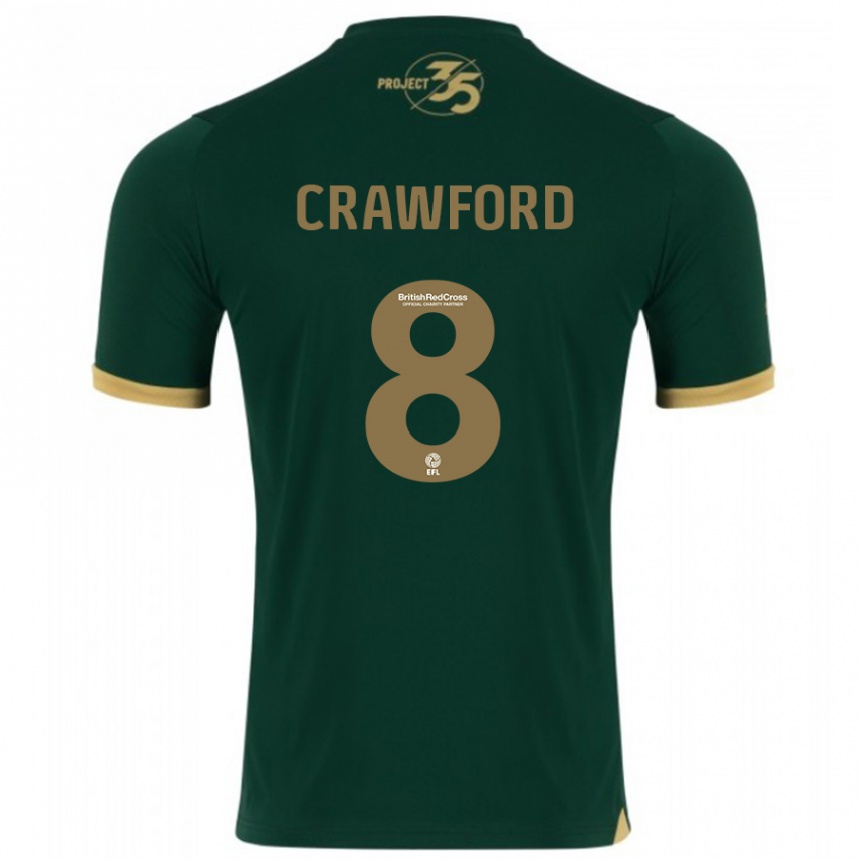 Kids Football Imy Crawford #8 Green Home Jersey 2023/24 T-Shirt Canada