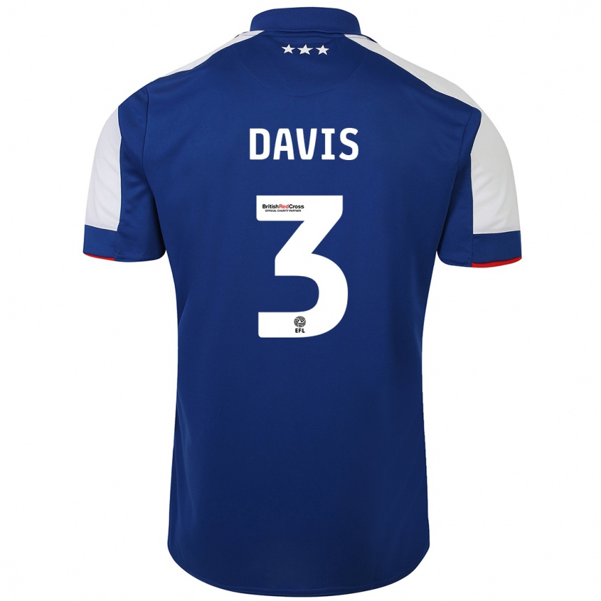 Enfant Football Maillot Leif Davis #3 Bleu Tenues Domicile 2023/24 Canada