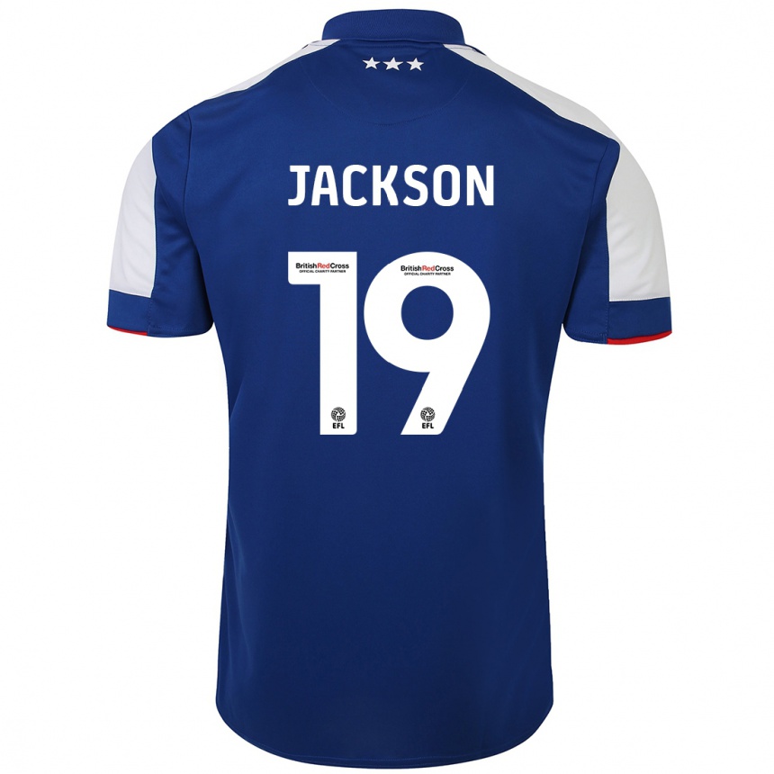 Enfant Football Maillot Kayden Jackson #19 Bleu Tenues Domicile 2023/24 Canada