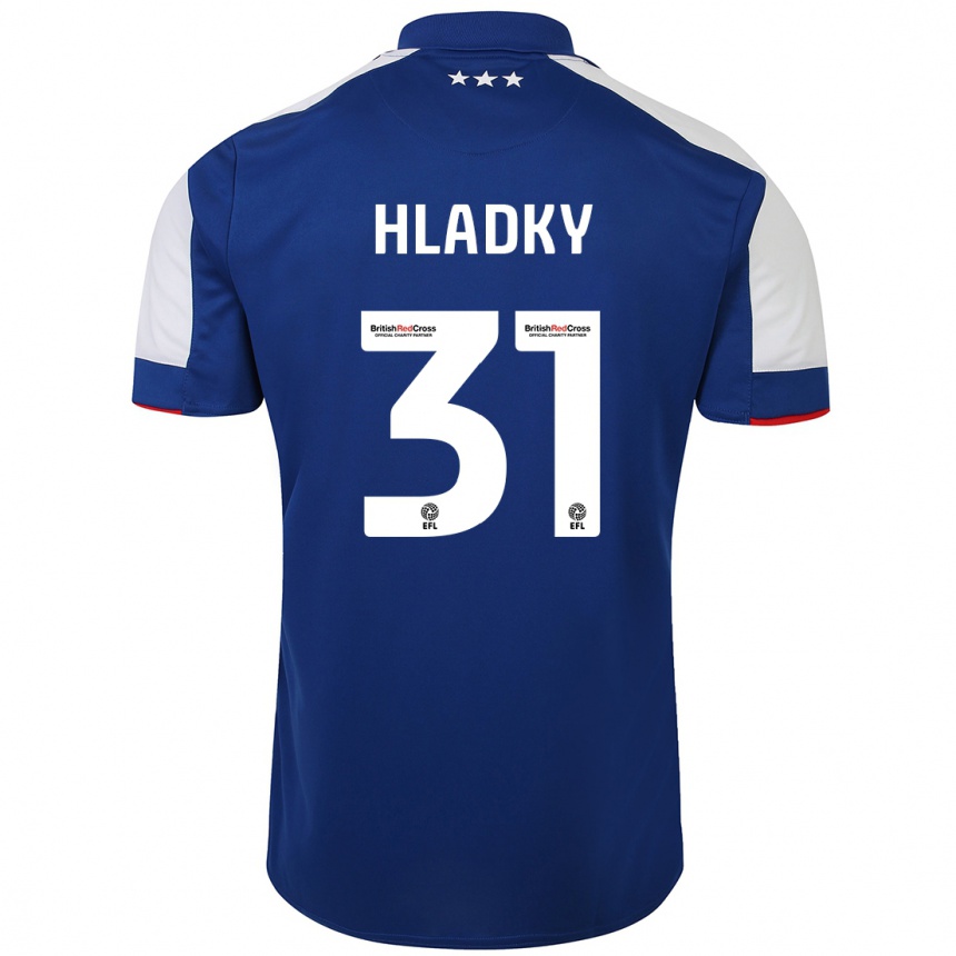 Kids Football Vaclav Hladky #31 Blue Home Jersey 2023/24 T-Shirt Canada