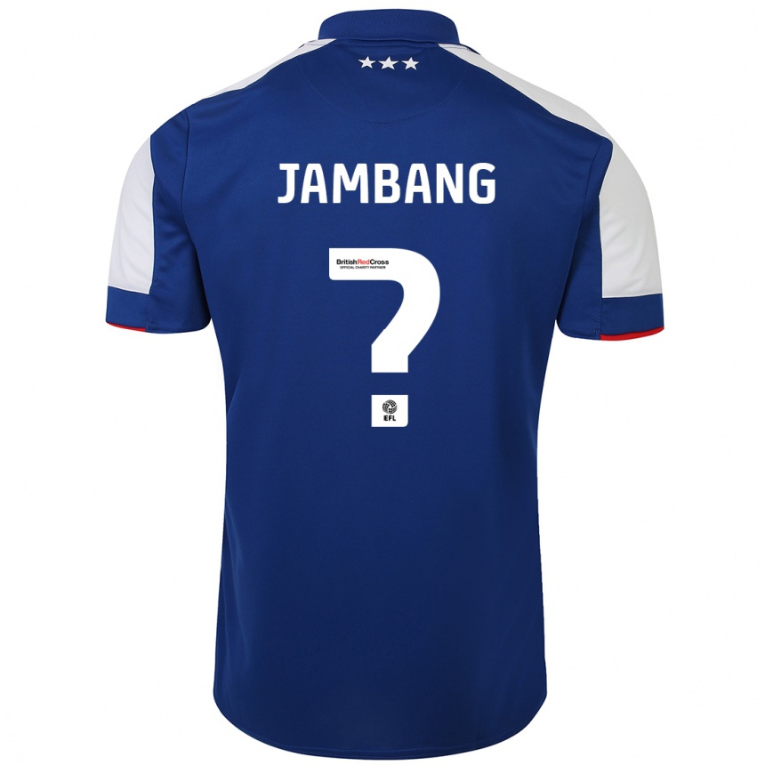 Enfant Football Maillot Ayyuba Jambang #0 Bleu Tenues Domicile 2023/24 Canada