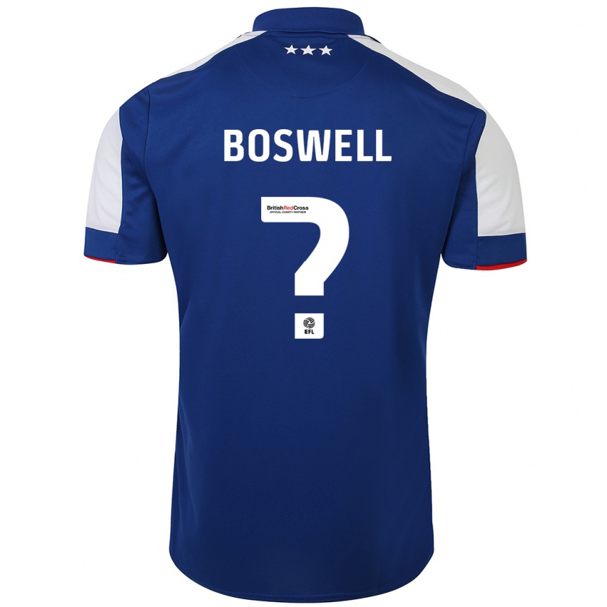 Enfant Football Maillot Ashton Boswell #0 Bleu Tenues Domicile 2023/24 Canada