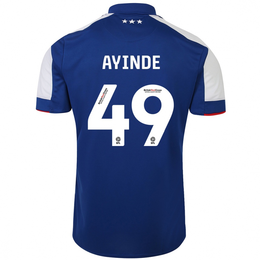 Enfant Football Maillot Leon Ayinde #49 Bleu Tenues Domicile 2023/24 Canada