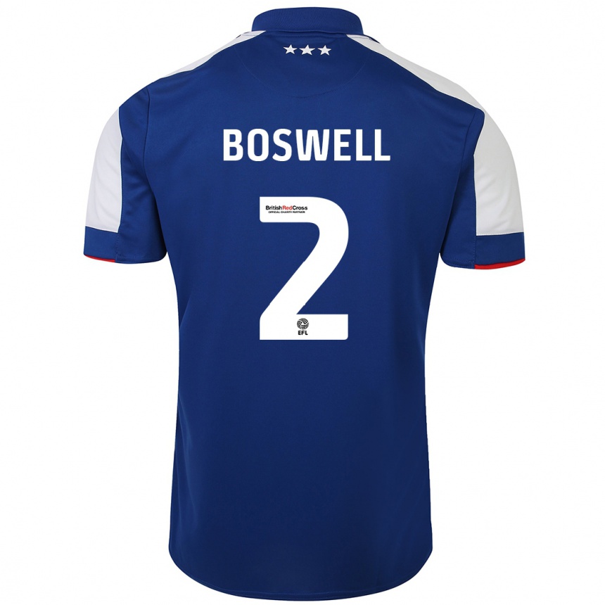 Enfant Football Maillot Maria Boswell #2 Bleu Tenues Domicile 2023/24 Canada