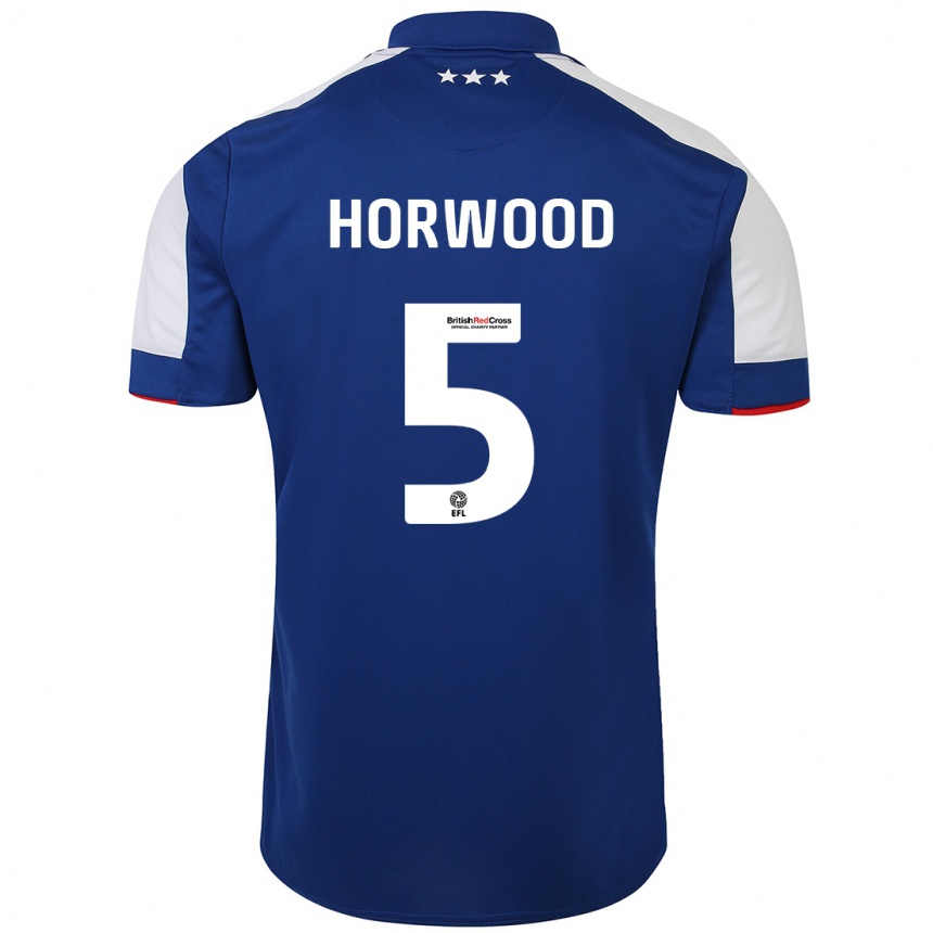 Enfant Football Maillot Bonnie Horwood #5 Bleu Tenues Domicile 2023/24 Canada