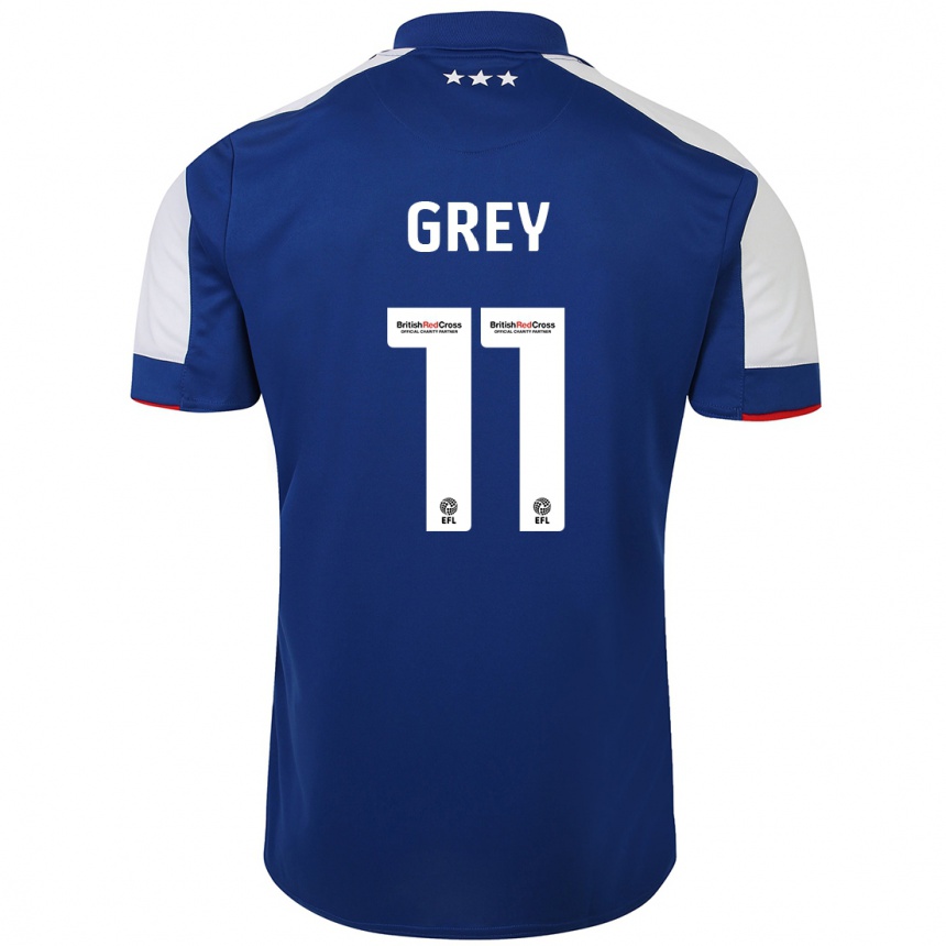 Enfant Football Maillot Anna Grey #11 Bleu Tenues Domicile 2023/24 Canada