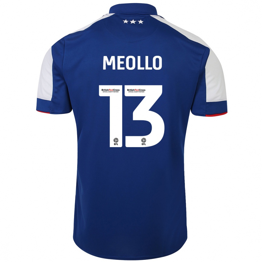 Kids Football Nina Meollo #13 Blue Home Jersey 2023/24 T-Shirt Canada