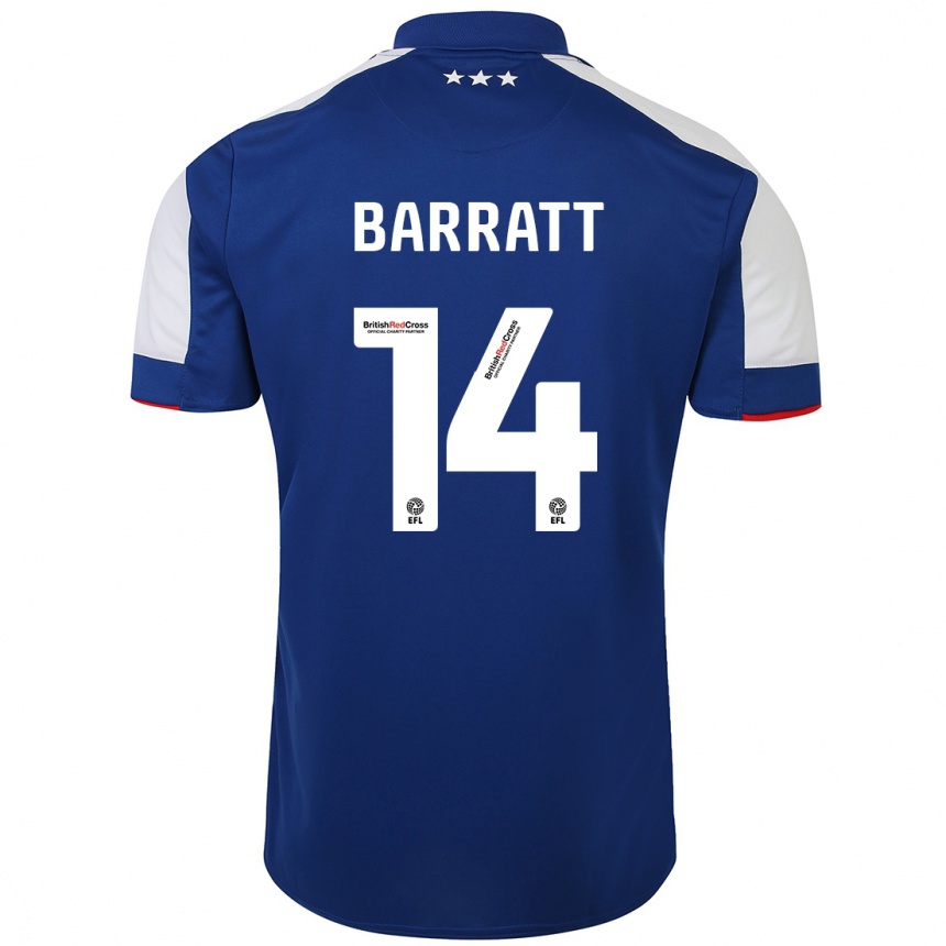 Kids Football Zoe Barratt #14 Blue Home Jersey 2023/24 T-Shirt Canada