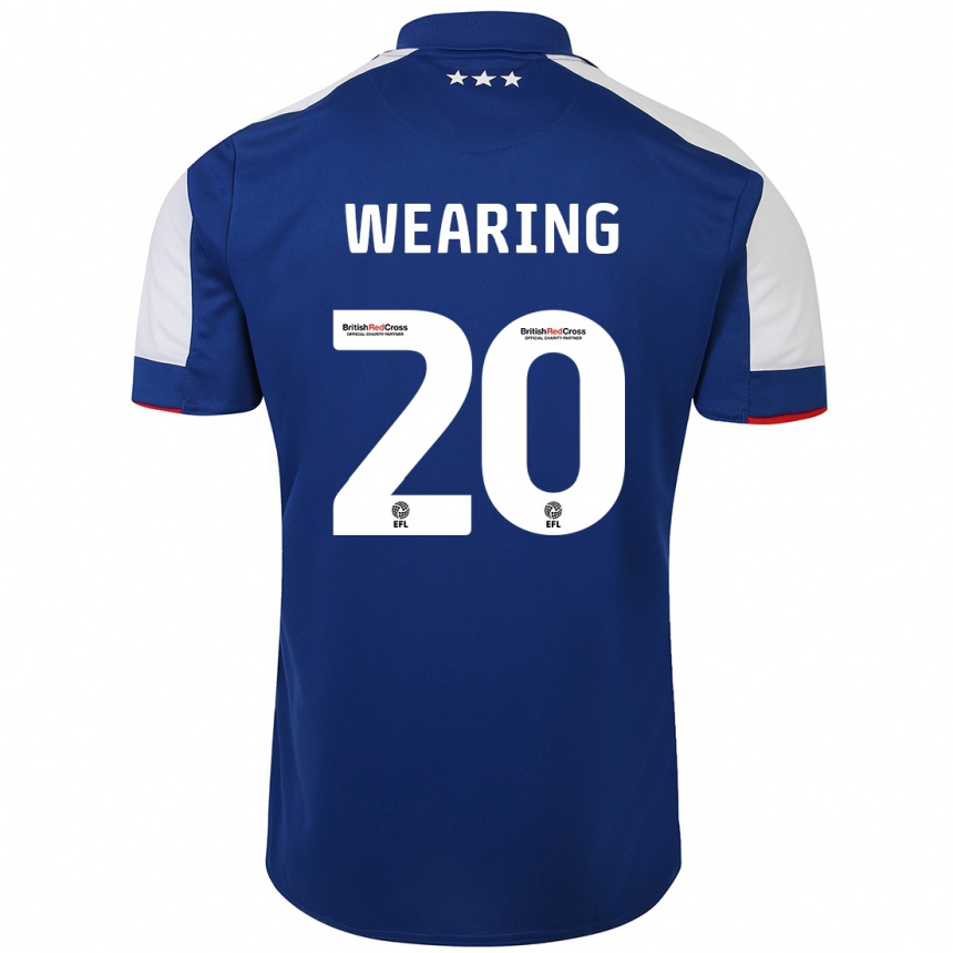 Enfant Football Maillot Megan Wearing #20 Bleu Tenues Domicile 2023/24 Canada