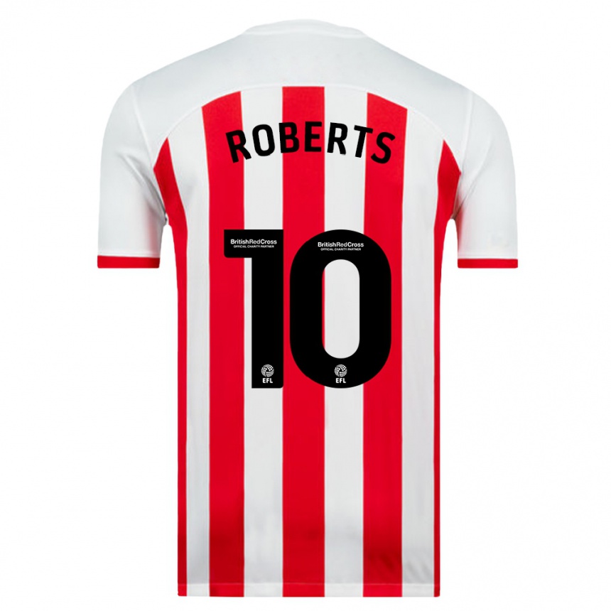 Kids Football Patrick Roberts #10 White Home Jersey 2023/24 T-Shirt Canada