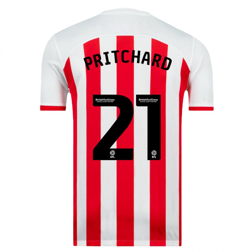 Kids Football Alex Pritchard #21 White Home Jersey 2023/24 T-Shirt Canada