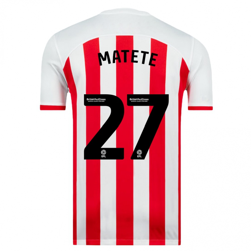 Enfant Football Maillot Jay Matete #27 Blanc Tenues Domicile 2023/24 Canada