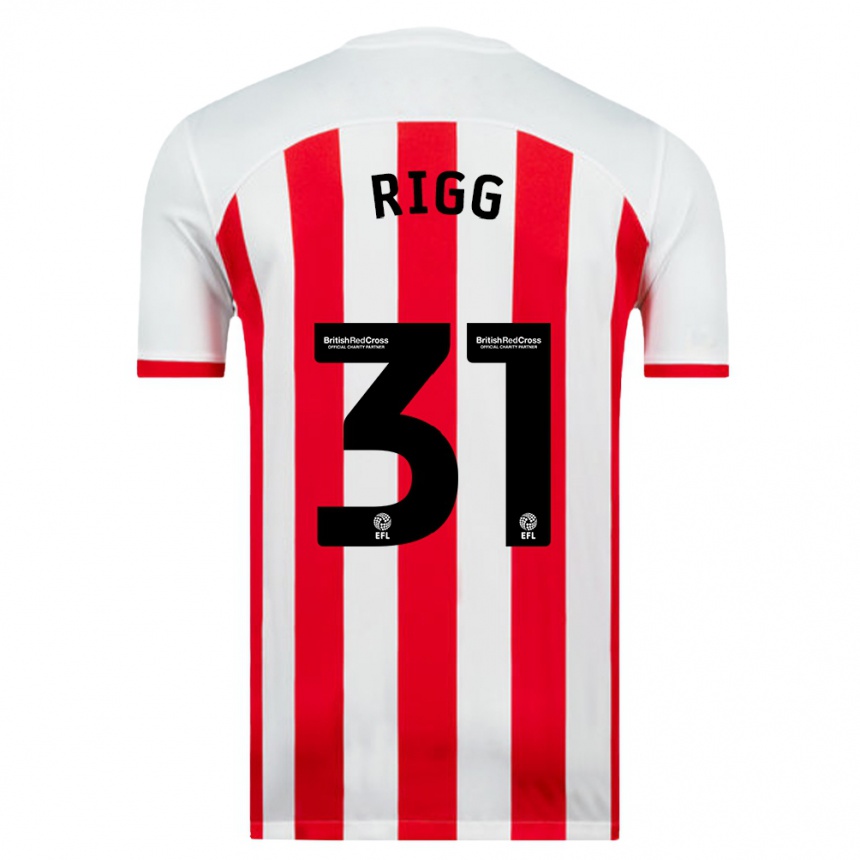 Kids Football Chris Rigg #31 White Home Jersey 2023/24 T-Shirt Canada