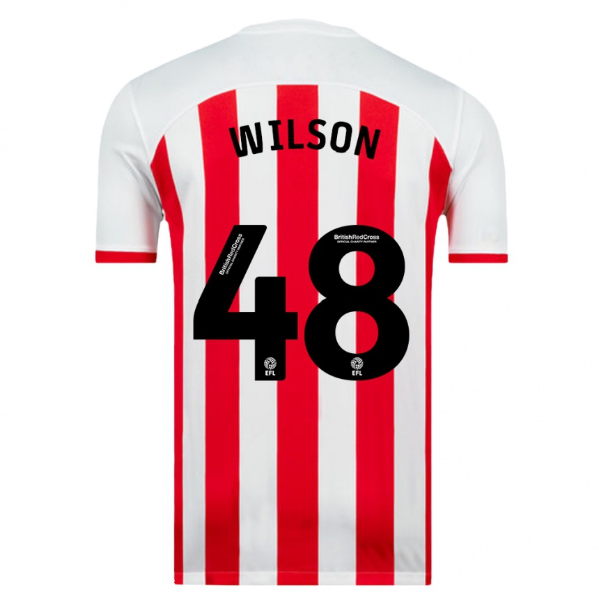 Kids Football Callum Wilson #48 White Home Jersey 2023/24 T-Shirt Canada