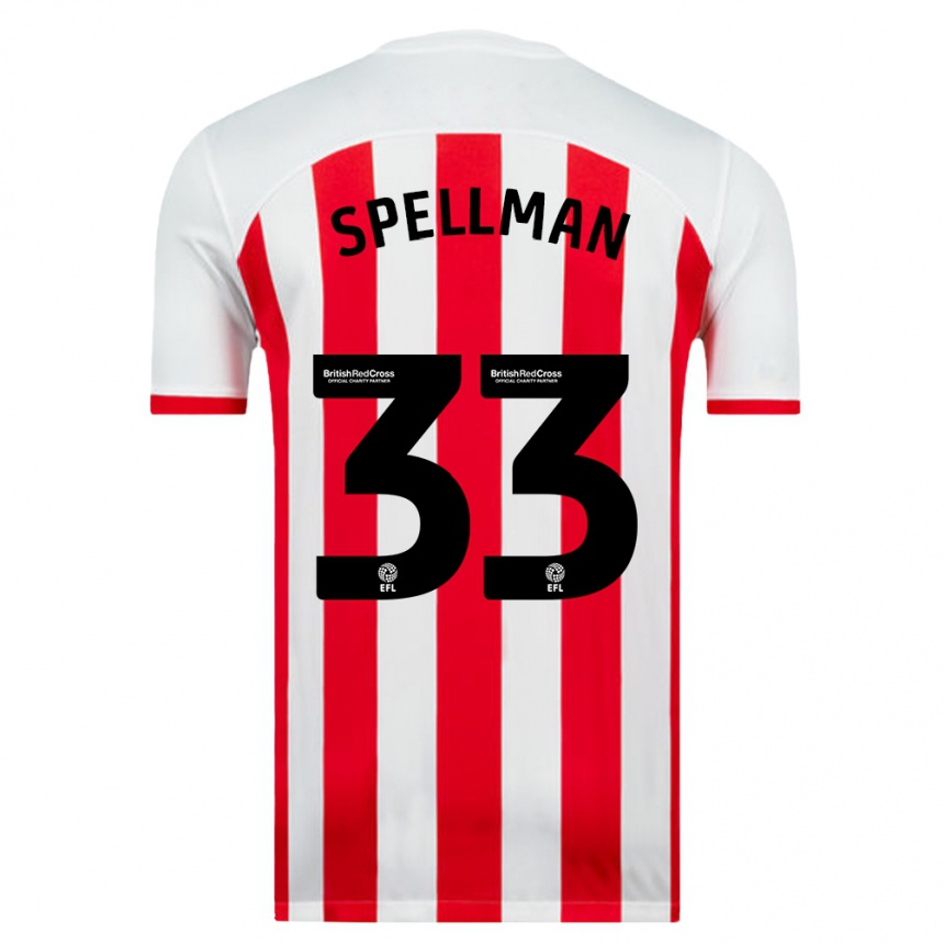 Enfant Football Maillot Michael Spellman #33 Blanc Tenues Domicile 2023/24 Canada