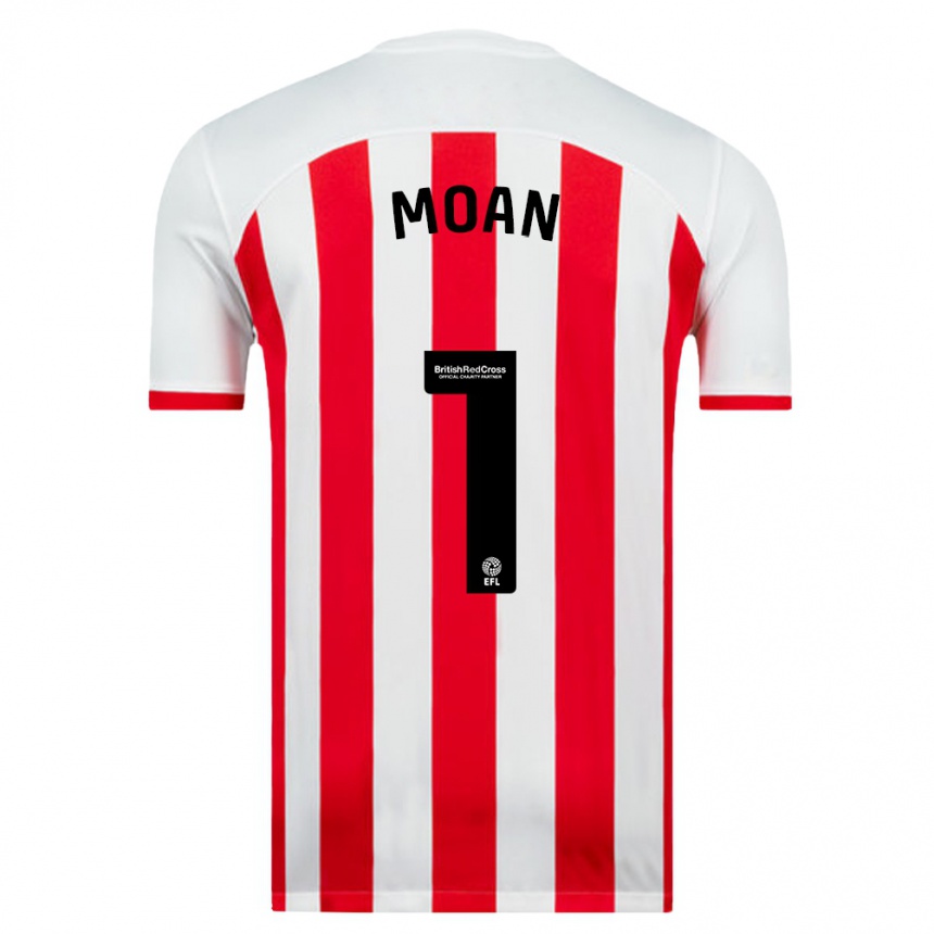 Kids Football Claudia Moan #1 White Home Jersey 2023/24 T-Shirt Canada