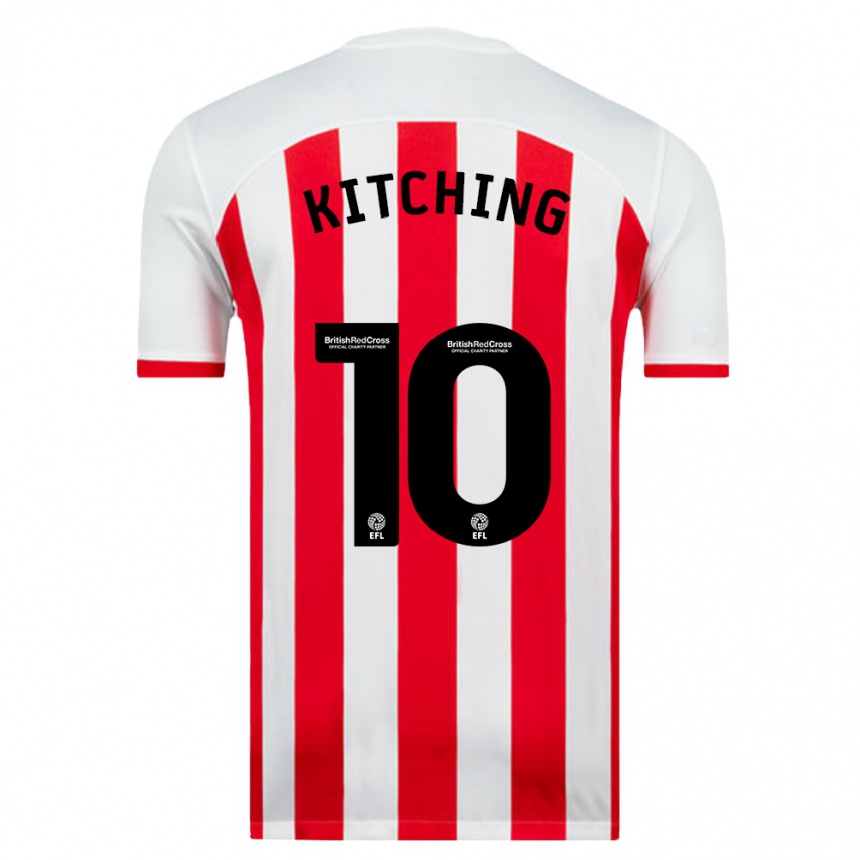 Enfant Football Maillot Katie Kitching #10 Blanc Tenues Domicile 2023/24 Canada