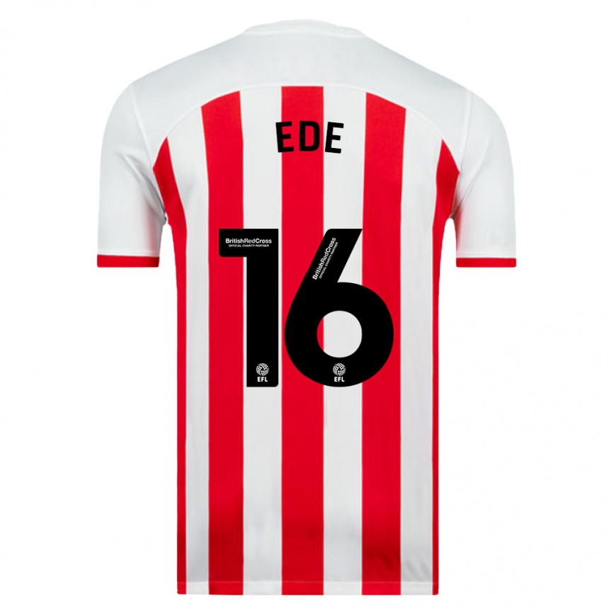 Kids Football Grace Ede #16 White Home Jersey 2023/24 T-Shirt Canada