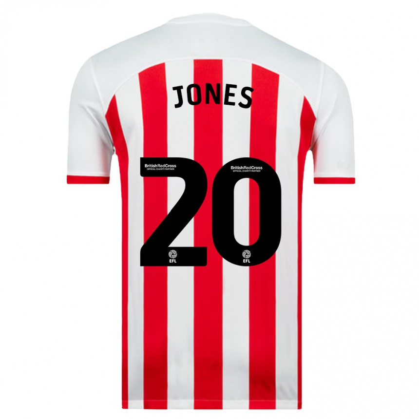 Kids Football Ellen Jones #20 White Home Jersey 2023/24 T-Shirt Canada