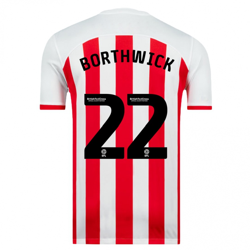 Enfant Football Maillot Megan Borthwick #22 Blanc Tenues Domicile 2023/24 Canada